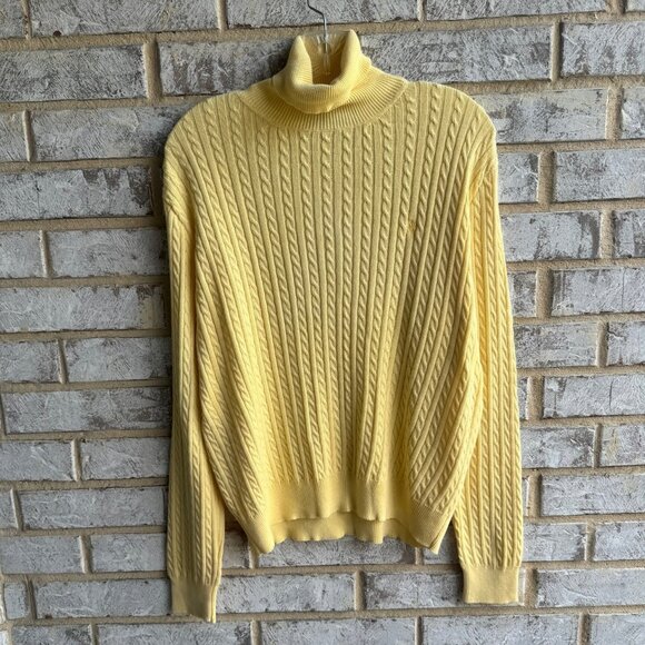 Ralph Lauren Polo Sport Long Sleeve Turtleneck Cable Knit Sweater Sport Size L. - Picture 1 of 7